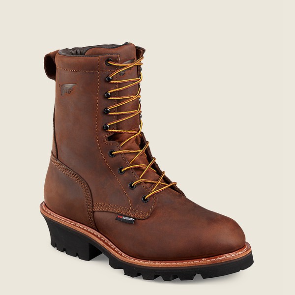 Bottes de Sécurité Red Wing - Loggermax - 9-Inch Insulated Waterproof Toe - Marron - Homme 731BWFOKL